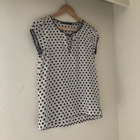 ZARA Polka Dot Blouse - Picture 8 of 8